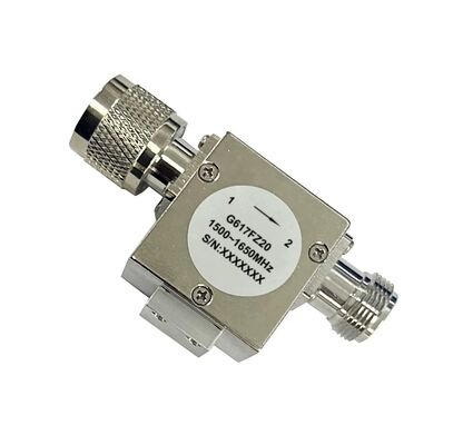 High Isolation Low Insertion Loss Coaxial Isolator with Wide Frequency Band for RF Microwave Systems