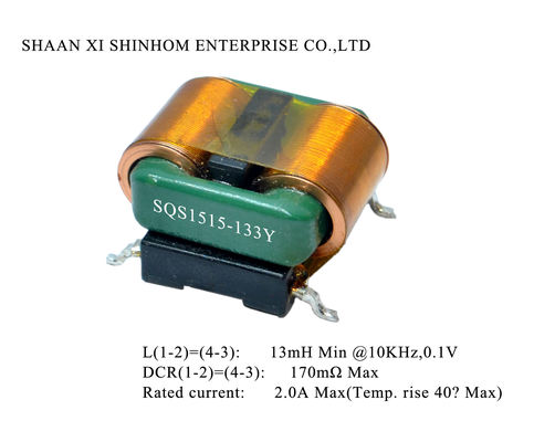 RoHS 250V Yatay SMD Filtreleri Ortak Mod Şok Bobini