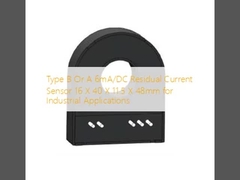 Tipi B veya A endüstriyel uygulamalar için 16 X 40 X 11.5 X 48mm'lik 6mA/DC Geri kalan akım sensörü